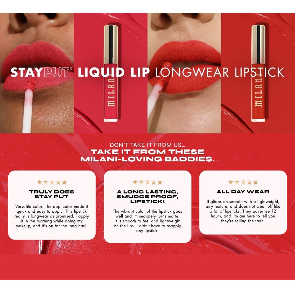 Milani Stay Put Longwear Liquid Lipstick. Shade - That Girl. New/Unused. - Picture 15 of 16